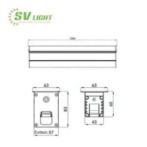 Đèn led Âm Sàn 18W, 24W, 36W SVO-C6706