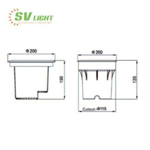 Đèn LED âm sàn 9W 12W 18W 24W IP67 SVO-C6702