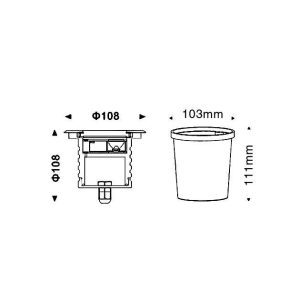 Đèn LED âm sàn 9W IP67 SVO-B6709