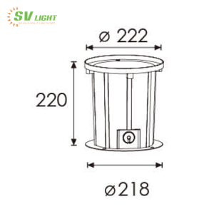 Đèn led âm sàn chỉnh hướng 18W SVO-A6718D
