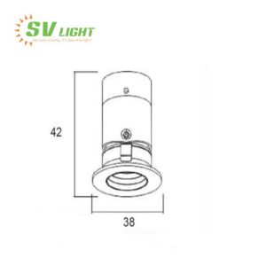 Đèn led âm trần Spotlight mini 3W SVC-0330B