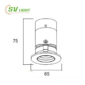 Đèn led âm trần Spotlight mini 6W SVC-0655B