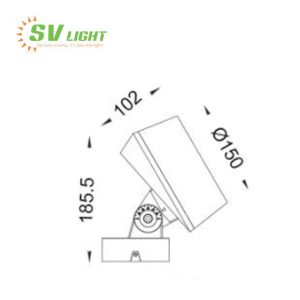 Đèn LED chiếu rọi cây 36W SVO-C6636D