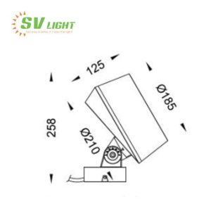 Đèn LED chiếu rọi cây 48W SVO-C6648D