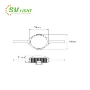 Đèn led gắn tường 1.8W SVO-E6602