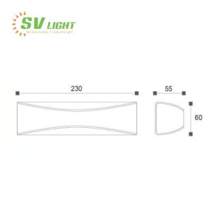 Đèn led gắn tường 10W SVO-6510T4