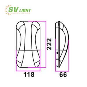Đèn Led Gắn Tường Cảm Biến 10W SVO-6510T1S