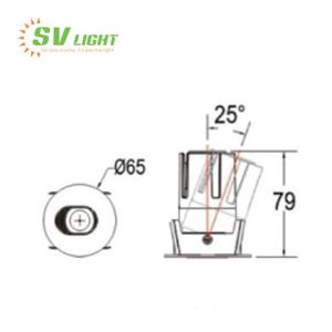 Đèn led Hotel Spotlight mini 6W 9W SVC-55M