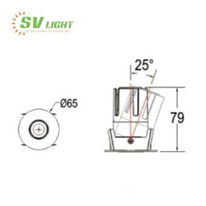 Đèn led Hotel Spotlight mini 6W 9W SVC-55T