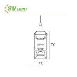 Đèn LED Linear light lắp thả 40W SVC-35674T