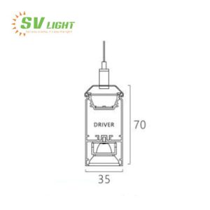 Đèn LED Linear light lắp thả 60W SVC-35706T