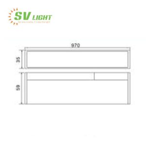 Đèn led ray nam châm 30W SVT-30X