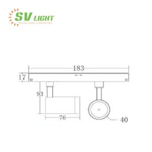 Đèn led ray nam châm mini 10W 16W SVT-R1016E