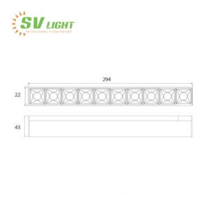 Đèn led ray nam châm mini 12W 24W SVT-1224G