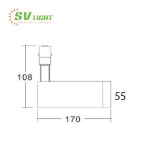 Đèn led ray nam châm mini 15W SVT-R15S