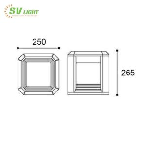 Đèn led Trụ Cổng 20W SVO-6520C