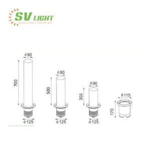 Đèn nấm sân vườn 10W SVO-N10T