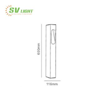 Đèn nấm sân vườn 7W SVO-N07V