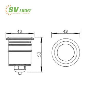 Đèn LED Chân tường 0.5w SVO-C01A