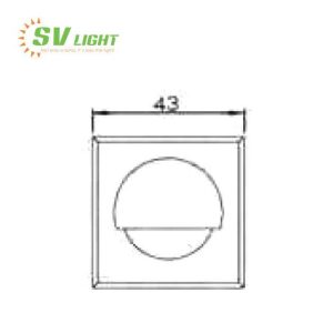 Đèn LED chân tường 0,5W SVO-C01D