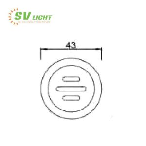 Đèn LED chân tường 0,5W SVO-C01E