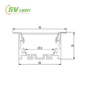 Đèn LED Linear light âm trần 40W SVC-70354A