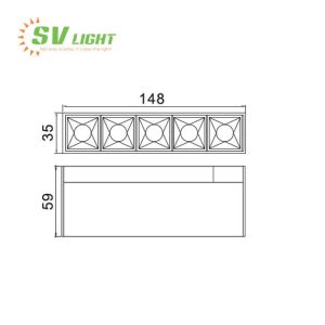 Đèn Led Ray Nam Châm SVT-10B