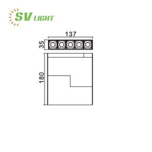 Đèn ray nam châm SVT-10C