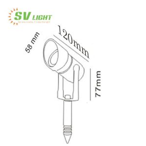 Đèn Led Chiếu Rọi Cây 7W SVO-D6507