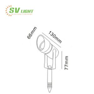Đèn Led Chiếu Rọi Cây 12W SVO-D6512