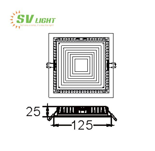 Đèn LED downlight âm trần 8W 11W SVC-811110V