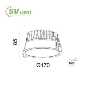 Đèn led downlight âm trần 20W 25W 30W SVF-3029