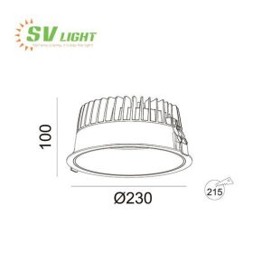Đèn led downlight âm trần 35W 43W SVF-3030