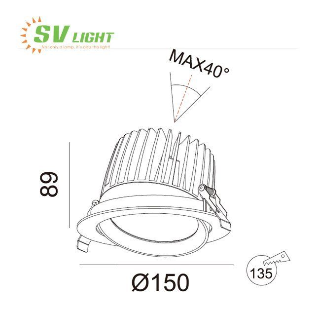 Đèn LED spotlight âm trần 25W 33W SVF-1133