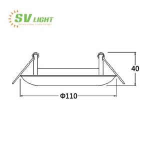 Đèn led tân cổ điển SVC-D75A