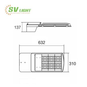 Đèn led đường phố 200W SVO-S200A