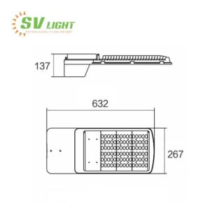 Đèn LED đường phố 90W SVO-S90A