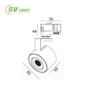 Đèn led rọi ray 10W SVF-1034