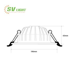 Đèn led downlight âm trần 18W SVI-18150A