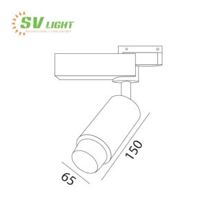 Đèn led rọi ray 15W SVR-15Z