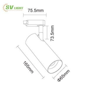 Đèn led rọi ray 20W SVR-20B