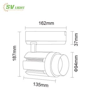 Đèn led rọi ray 30W SVR-30BZ