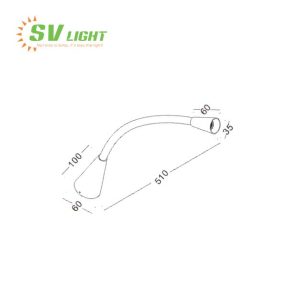 Đèn đọc sách đầu giường 3W SVT-03A