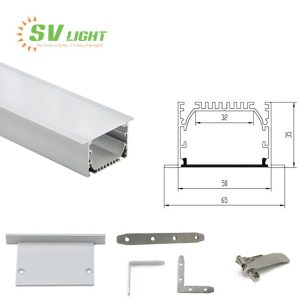 Thanh Nhôm Định Hình Lắp Âm 6535